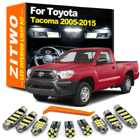 LED Bulbs For Toyota Tacoma 2005- 2010 2011 2012 2013 2014 2015 LED Interior Dome License Plate Light Kit