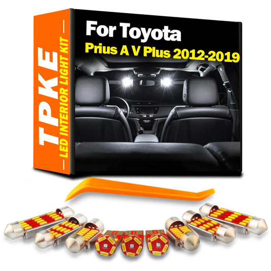 LED Bulbs Interior Map Dome Light Kit For Toyota Prius 2012-2019