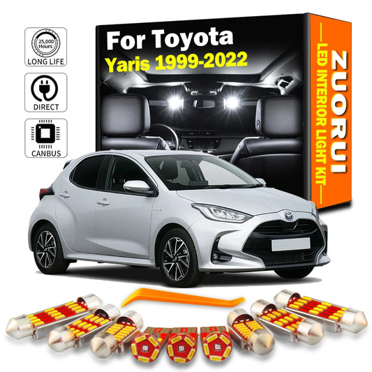 LED Interior Map Dome Light Kit For Toyota Yaris 1999-2022