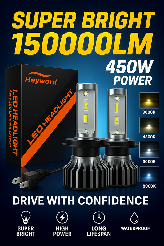 Car LED Headlight 3000k/4300k/6000k/8000k