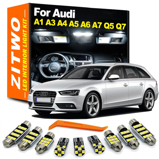 LED Bulb Interior Light Kit For Audi A1 8X A3 8L 8P 8V A4 B5 B6 B7 B8 A5 A6 C5 C6 C7 A7 Q5 8R Q7 4L